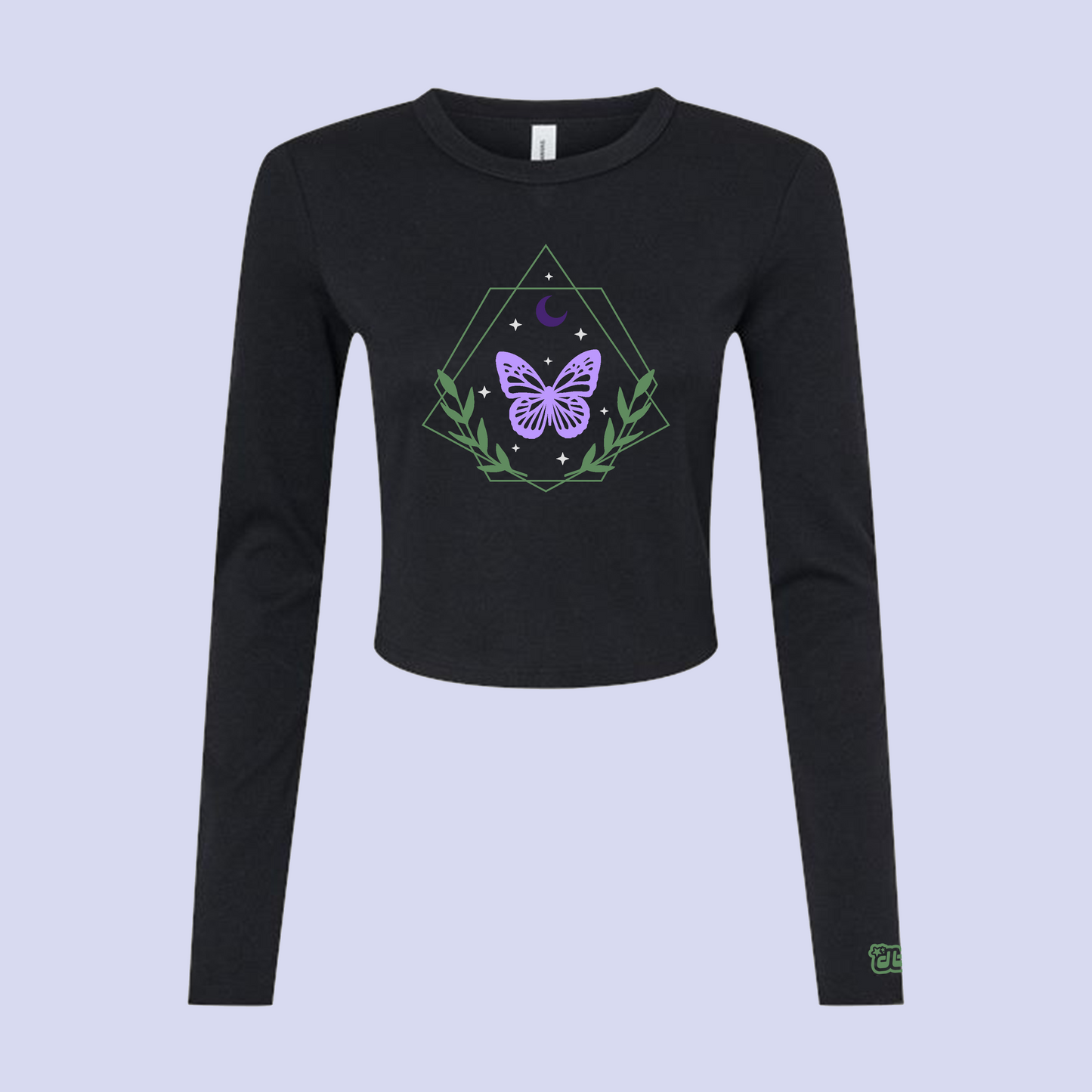 BUTTERFLY MOON LONG SLEEVE BABY TEE