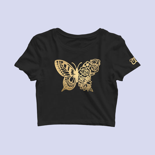 GOLD FLOWER BUTTERFLY